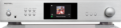 Интегрированный усилитель мощности с сетевым стримером Rotel S14 silver